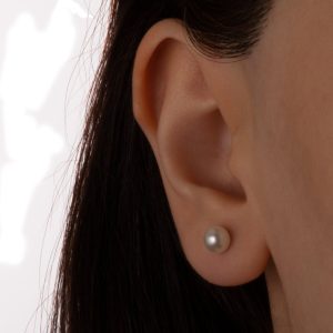 Perle øredobber 5 mm