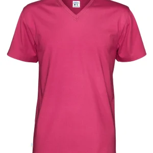 T-Shirt V-Neck Man Dark Cerise