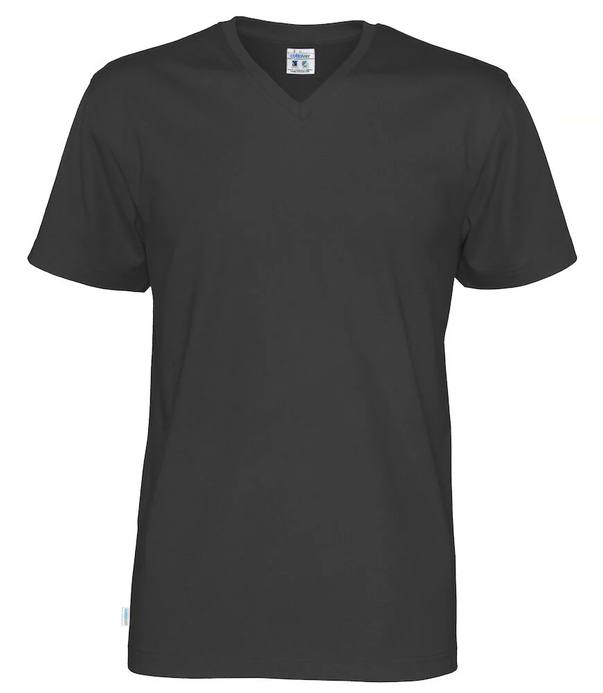 T-Shirt V-Neck Man Black - Image 7