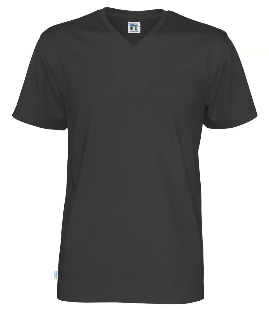 T-Shirt V-Neck Man Black - Image 8