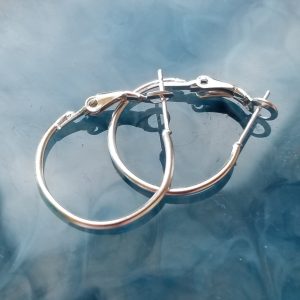 S925 sølv creol hoops øredobber