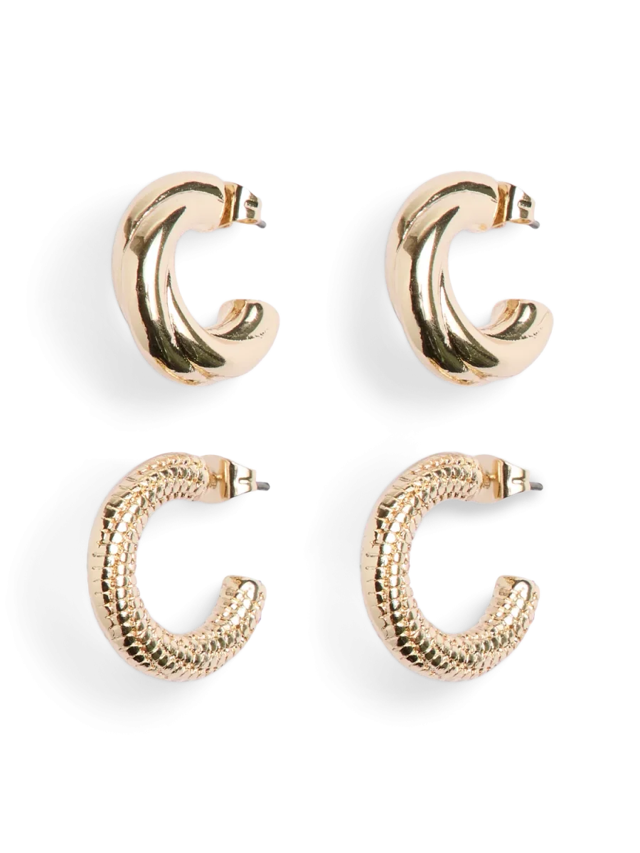 PCSIA Earrings - Gold Colour - Image 2