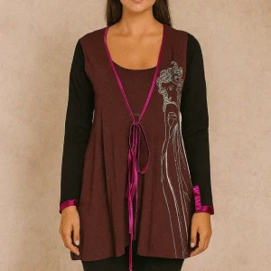 Hild Rief, Maiden Wrap Dress Brown