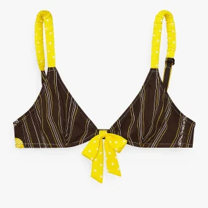 Miss Sixty, Brown Stripe Mesh Bra