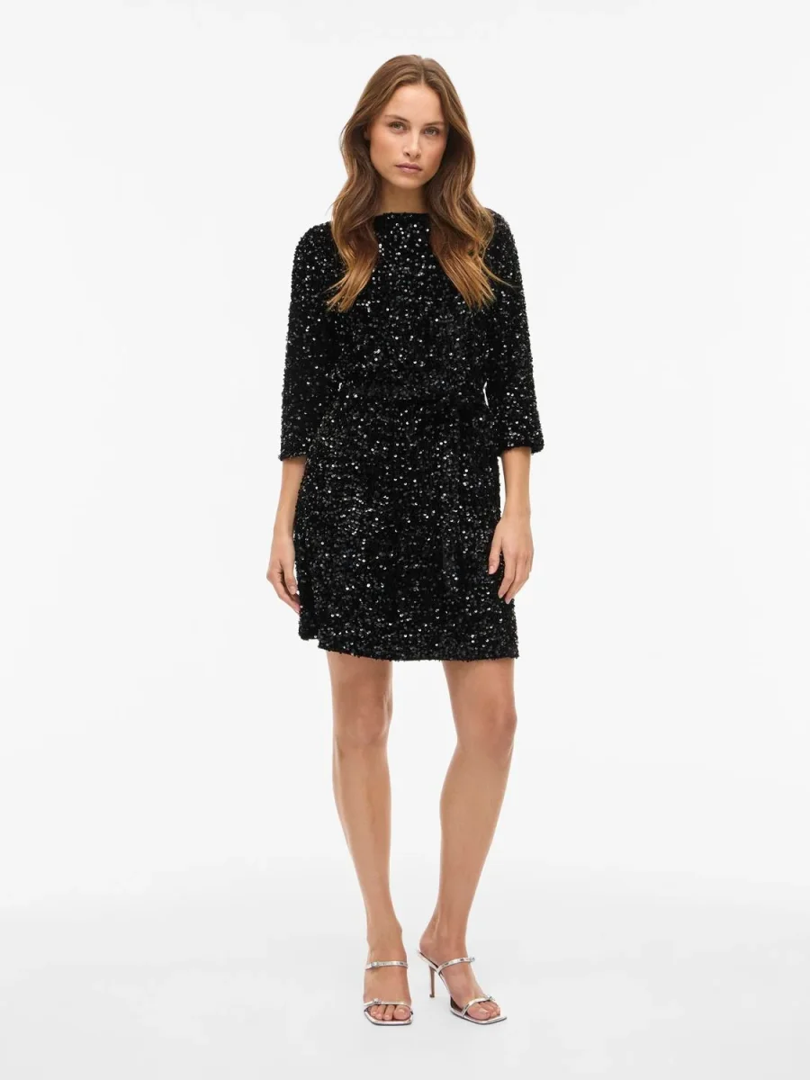 VIFAITH Midi Dress - Black Beauty - Image 3