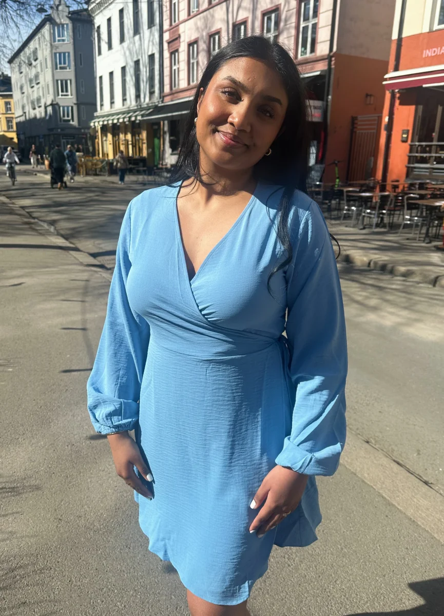 VILOVIE Midi Dress - Blissful Blue - Image 2