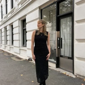 VIMINNA Midi Dress - Black Beauty