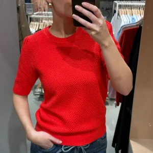 VIDALO Knit Top - Hibiscus