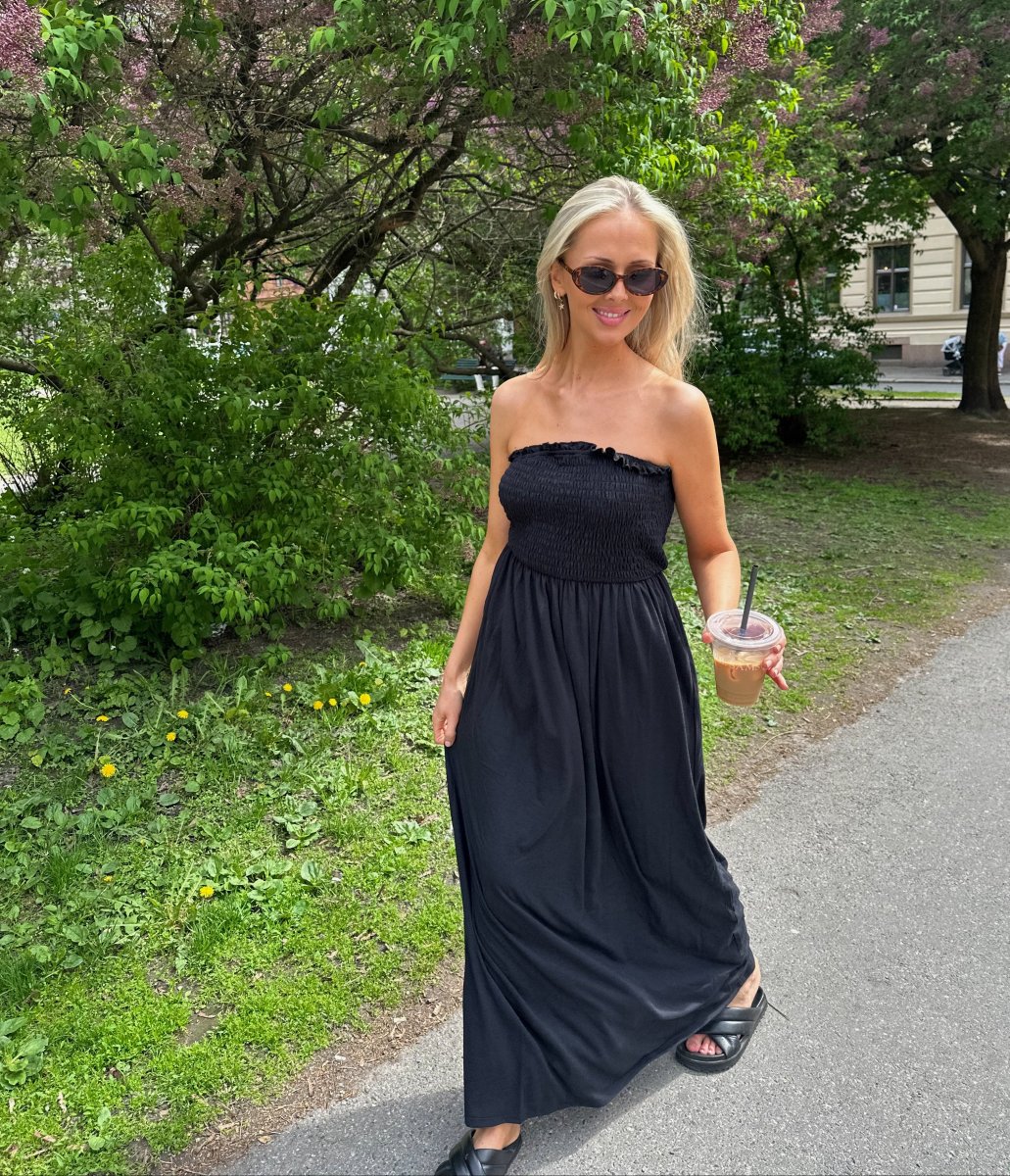 VIANIKA Midi Dress - Black Beauty - Image 2
