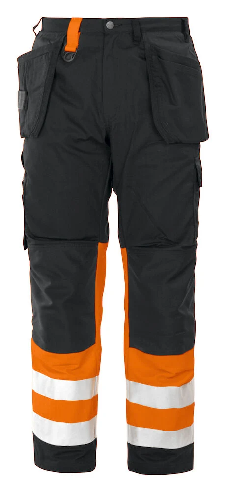 6502 Håndverksbukse EN ISO 20471 Kl 1 Orange/Black