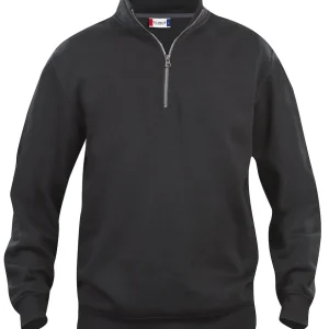 Basic Half Zip Black