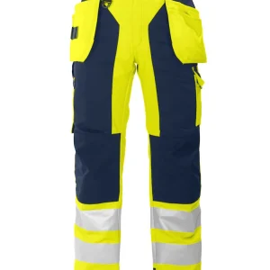 6506 Håndverksbukse EN ISO 20471 Kl 2 Yellow/Navy