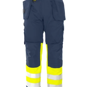 6502 Håndverksbukse EN ISO 20471 Kl 1 Yellow/Navy