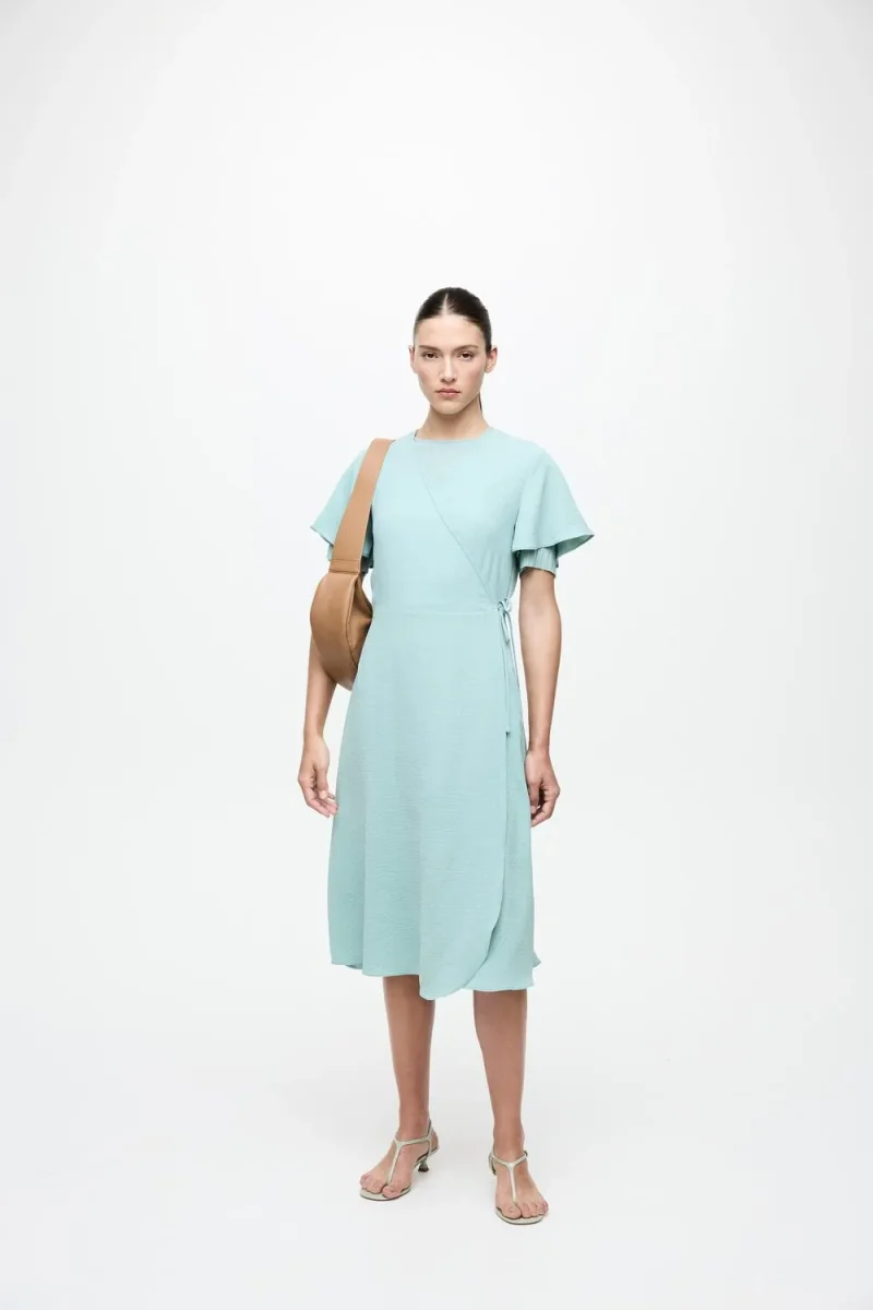 VILOVIE Midi Dress - Blue Surf - Image 4