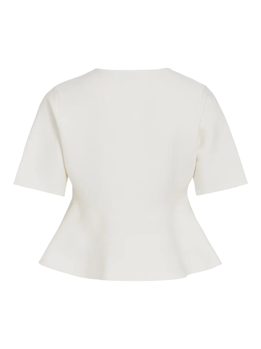 VISWAY Knitted Cardigan - Cloud Dancer - Image 3