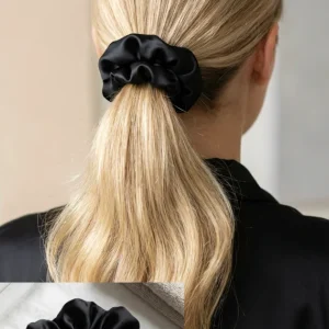 Silke Scrunchie med Skjult Lomme & Drinkbeskytter