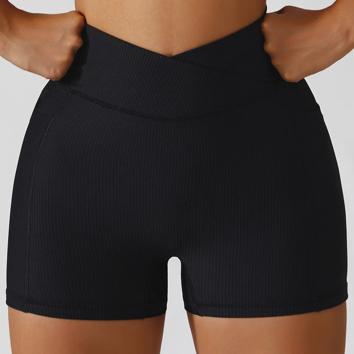 Athlethe Ribbed Seamless Shorts - Image 5