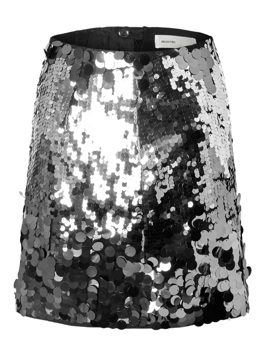 SLFTANA Short Skirt - Silver - Image 7