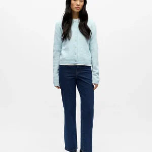 OBJAGATE Knit Cardigan - Winter Sky