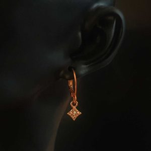 Diamant stjerne øredobber