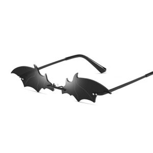 Gotiske vampyresolbriller med flaggermusramme