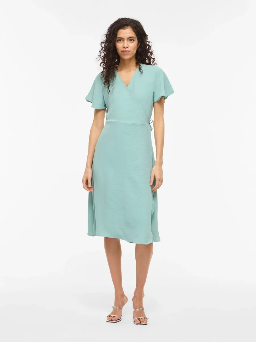 VILOVIE Midi Dress - Blue Surf